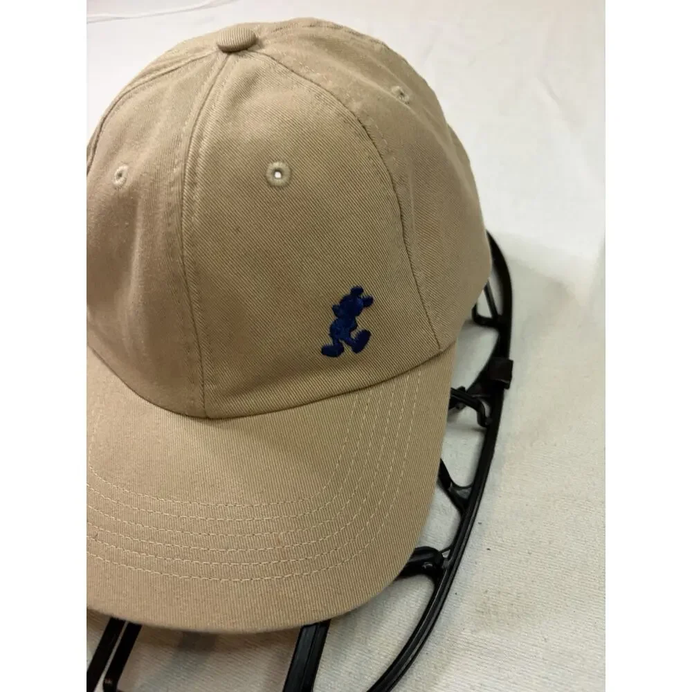 Disney Parks Mickey Mouse Dad Hat Adult Khaki Cotton Adjustable Baseball Cap